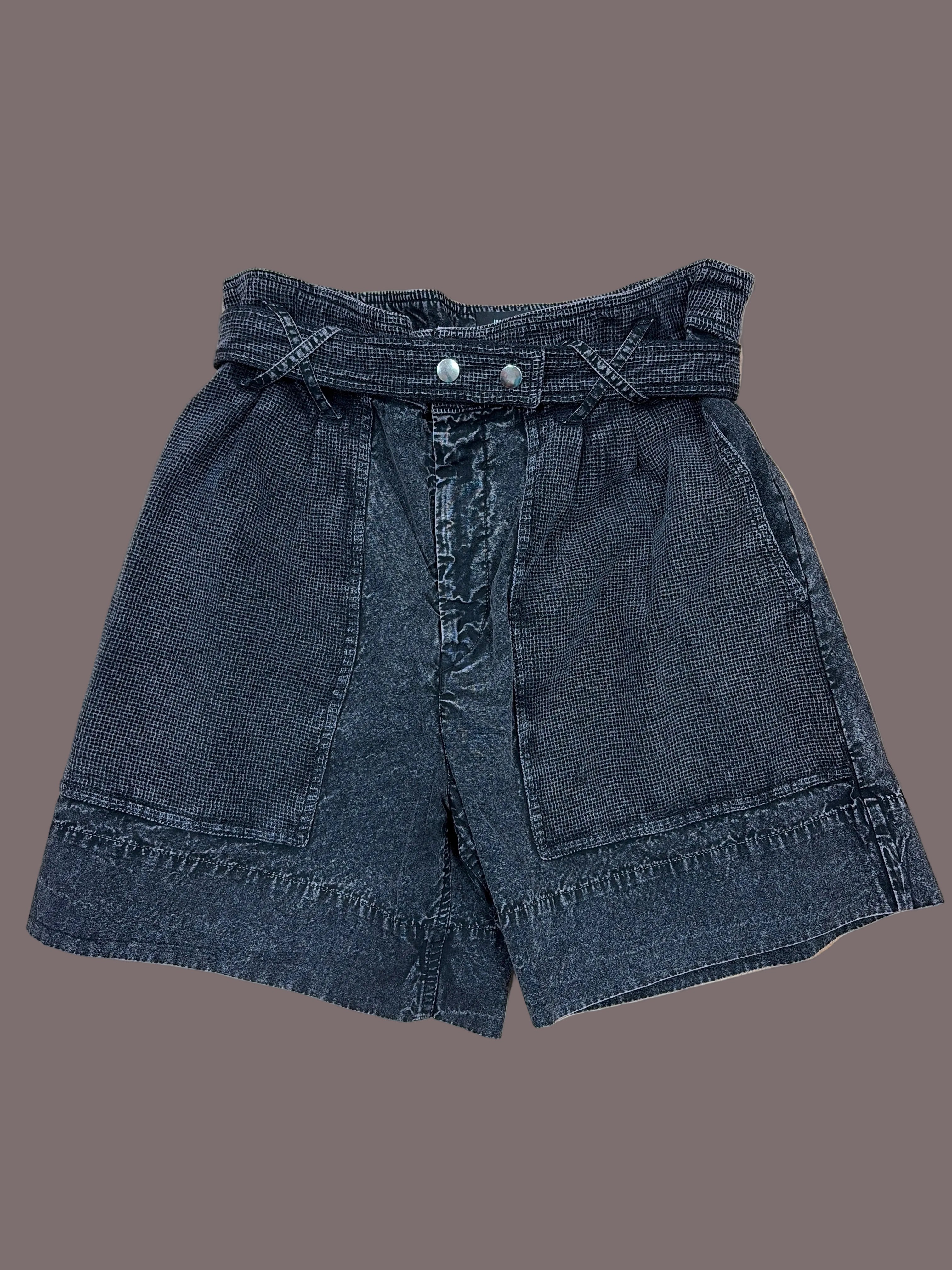 Isabel Marant Denim Paper Bag Shorts sz FR40