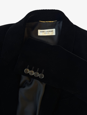 Black Saint Laurent Velvet Blazer, 40 –