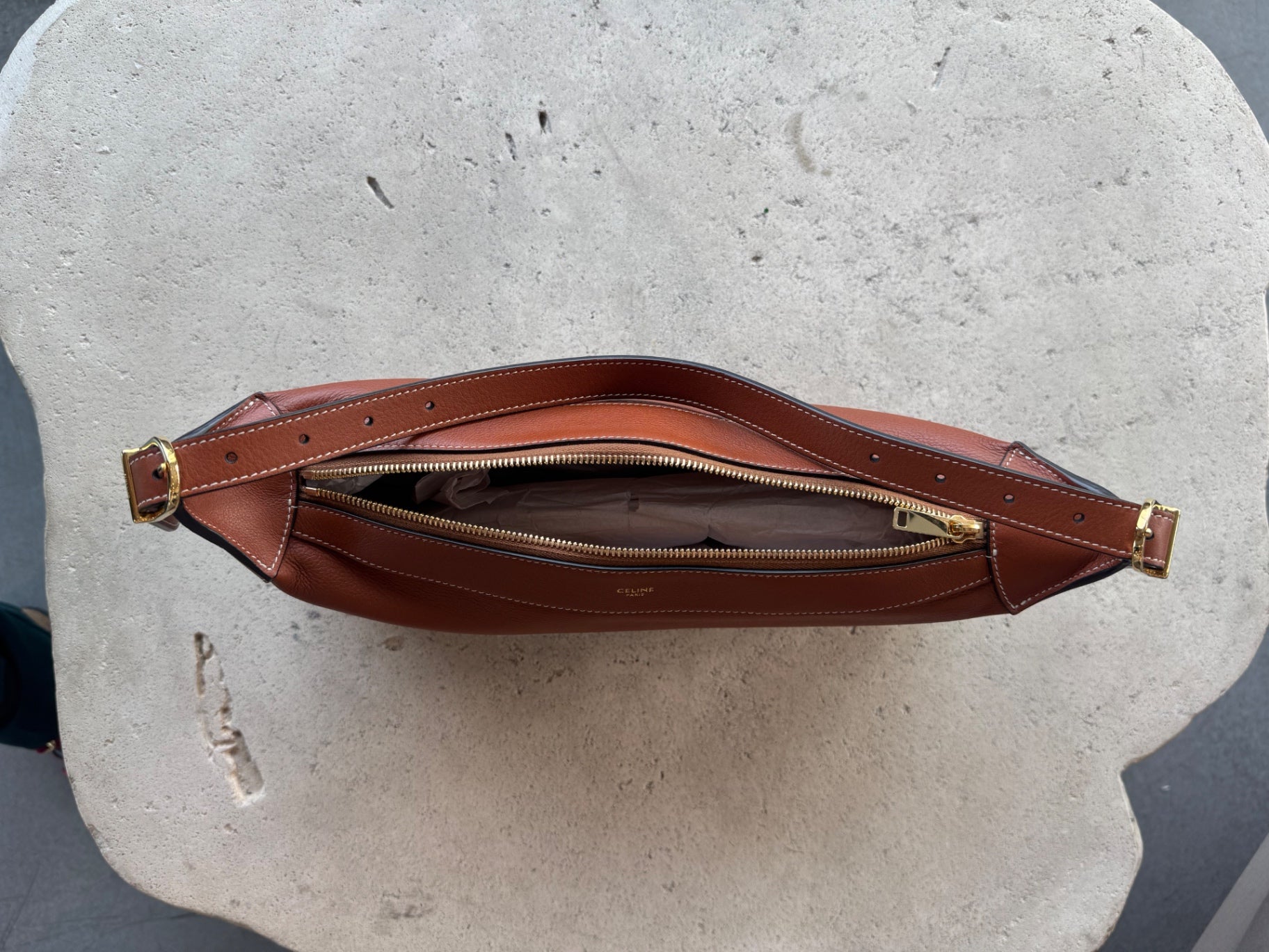 Celine Designer Bags N/S Brown Romy Handbag