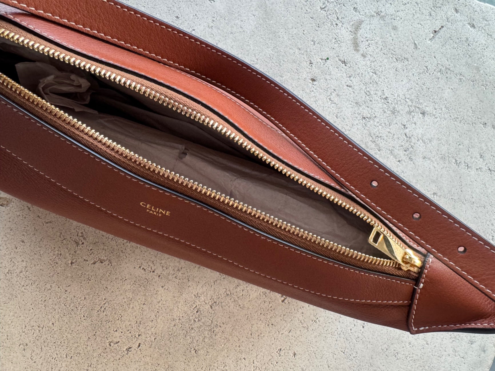 Celine Designer Bags N/S Brown Romy Handbag