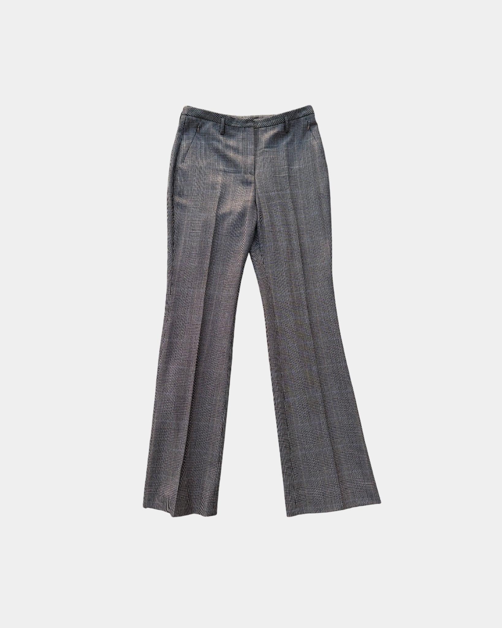 Brown Akris Glen Plaid Trouser, 8