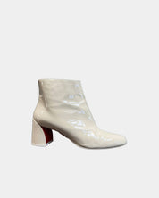 Bone Christian Louboutin Patent Leather Bootie, 40