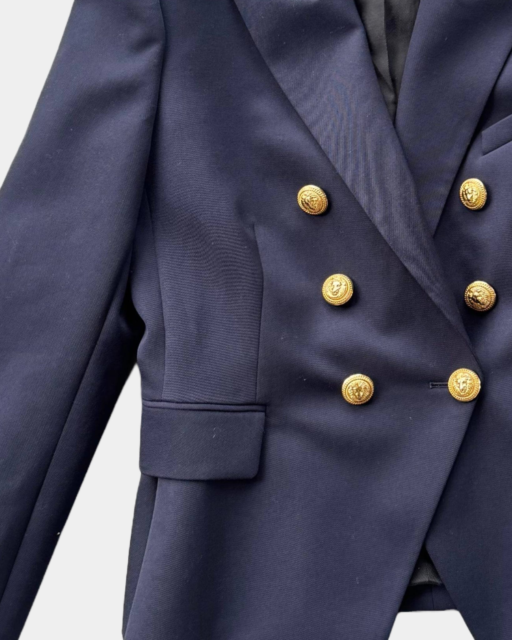 Balmain Navy Blazer, 44