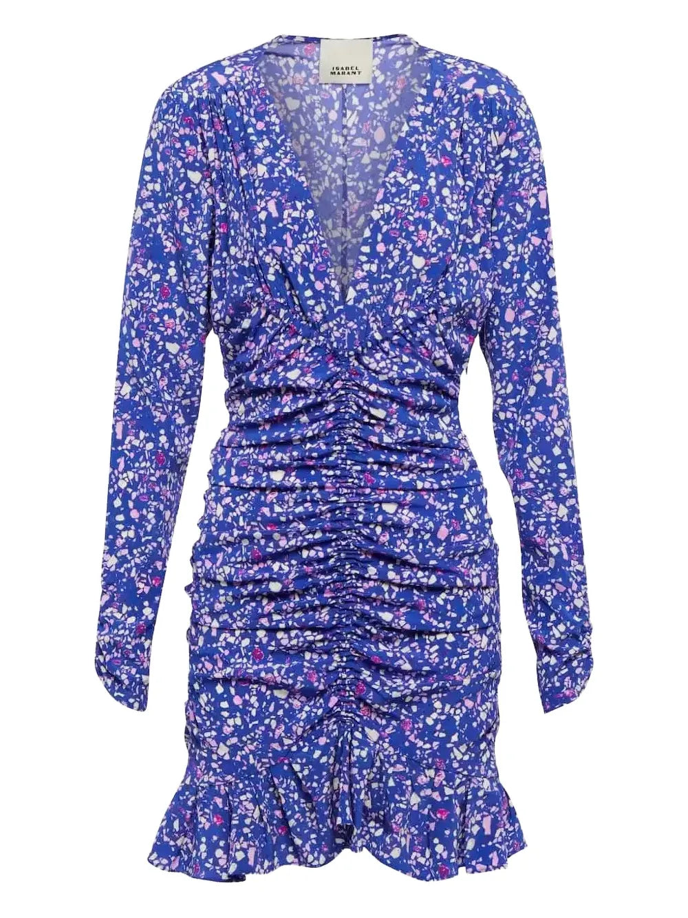 Isabel Marant Silk Cocktail Purple Print Dress sz FR38